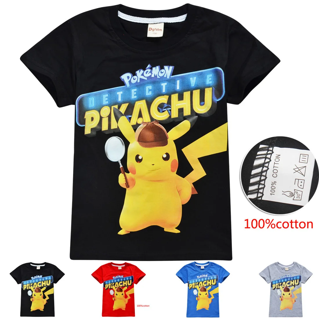 Лидер продаж года, новая летняя футболка Пикачу для маленьких мальчиков хлопковая одежда для детей футболка для девочек топы, футболки, носки