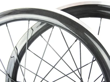 

700c chinese factory carbon clincher road bike wheels 50mm alloy brake surface with customized decal Novatec 271 372
