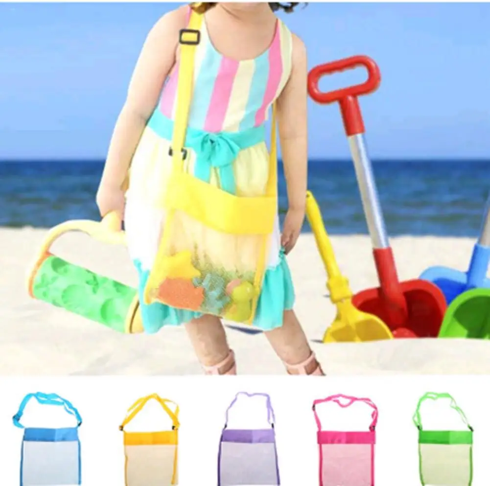 mesh beach bag for sand toys