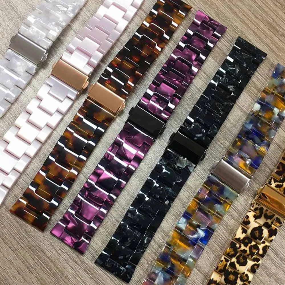 

Resin Strap for Apple Watch 5 4 Band 44mm 40mm 38mm 42mm Bracelet for iWatch Series 5 4 3 2 1 Watch Accessories Watchband