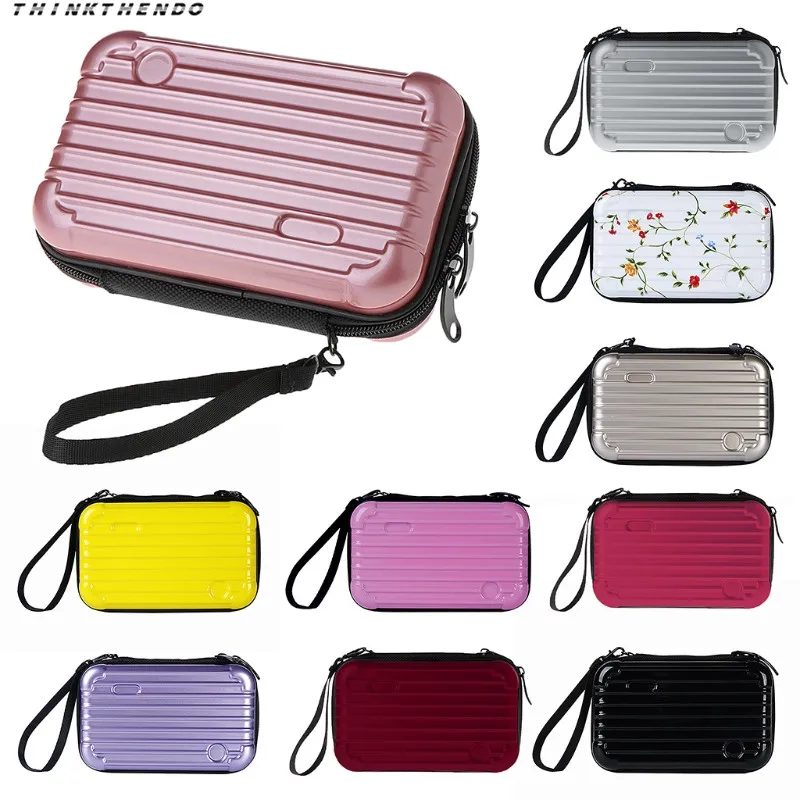 

THINKTHENDO Fashion Women Mini Luggage Makeup Case Lady Girls Female Cosmetic Pouch Bag Toiletry Organizer Handbag New 10 Colors