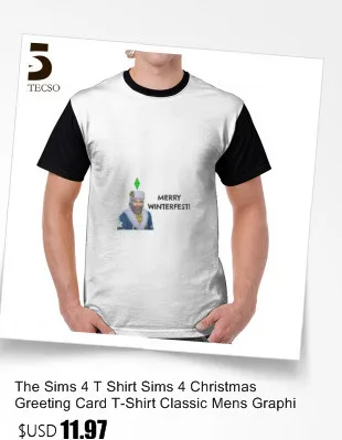 The Sims 4 T Shirt The Sims 4 Avatar Game PC футболка из полиэстера Футболка с кружевными рукавами футболка забавная пляжная Мужская футболка большого размера