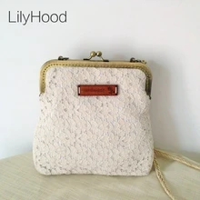 LilyHood Женская потертая шикарная кружевная сумка на плечо, ручная работа, винтажная Ретро викторианская стильная Свадебная хлопковая рамка, маленькая забавная сумка