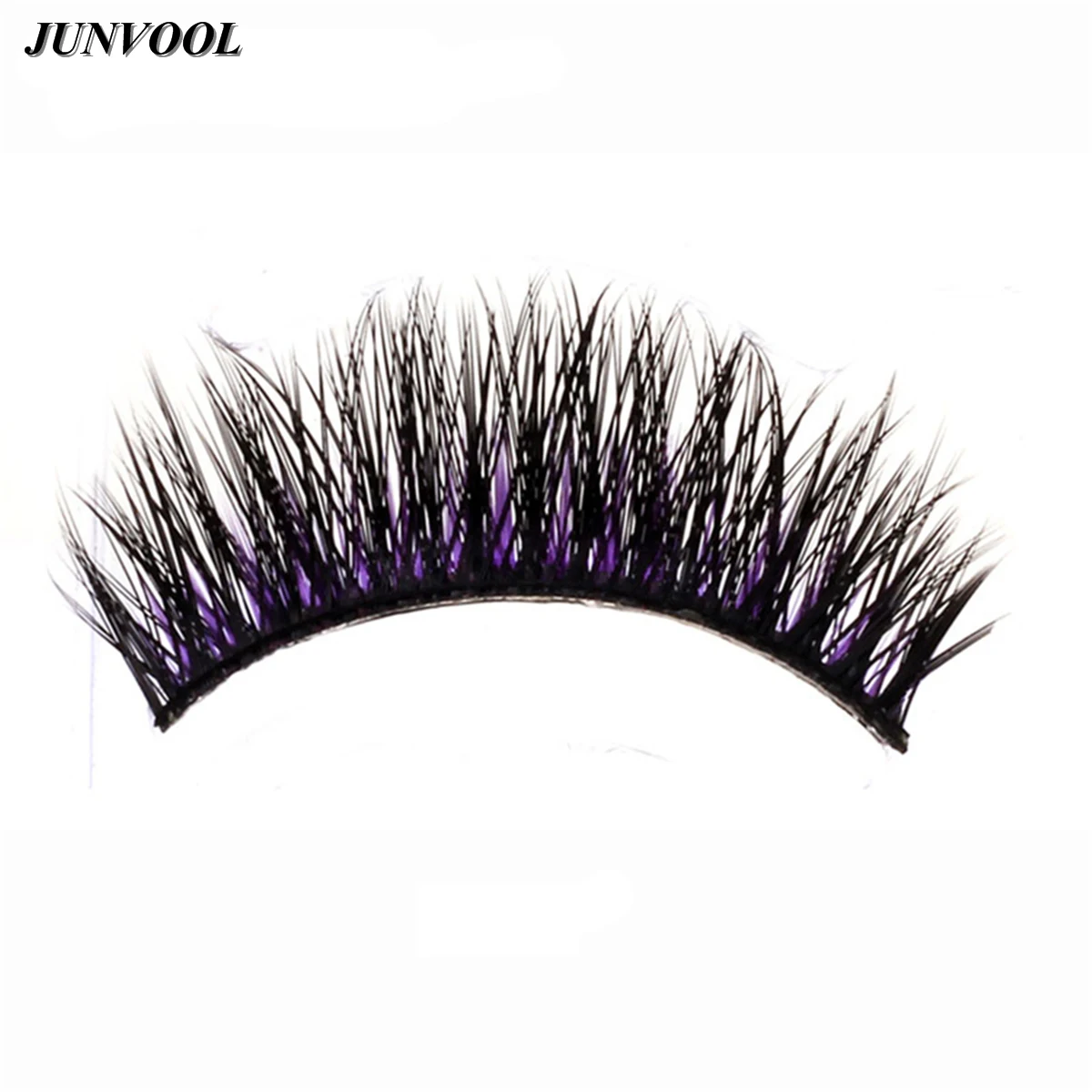 Colorful Eyelash 3 Pairs Fashion Long Mixed Colors Black Purple False