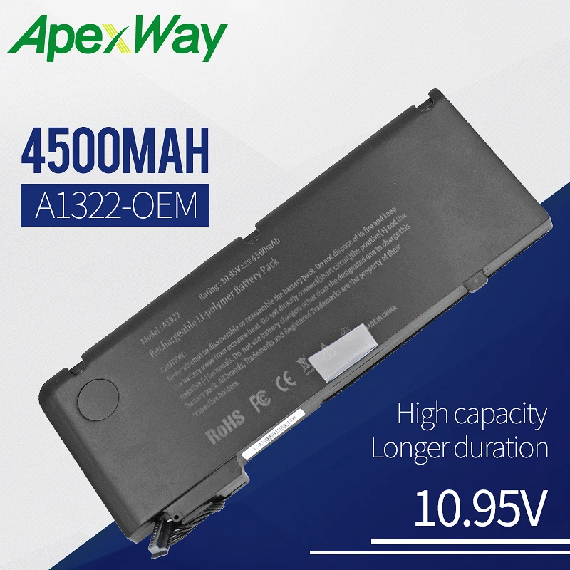 Apexway Laptop Battery For font b APPLE b font font b MacBook b font Pro 13