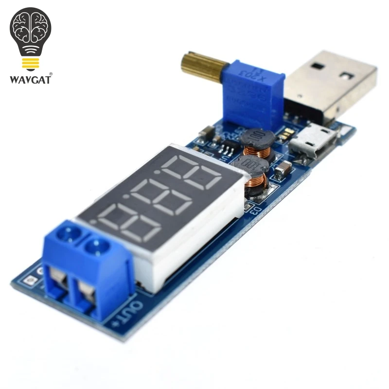 USB модуль питания WAVGAT DC 5 В до 3 в/12 с шагом вверх/вниз Регулируемый преобразователь