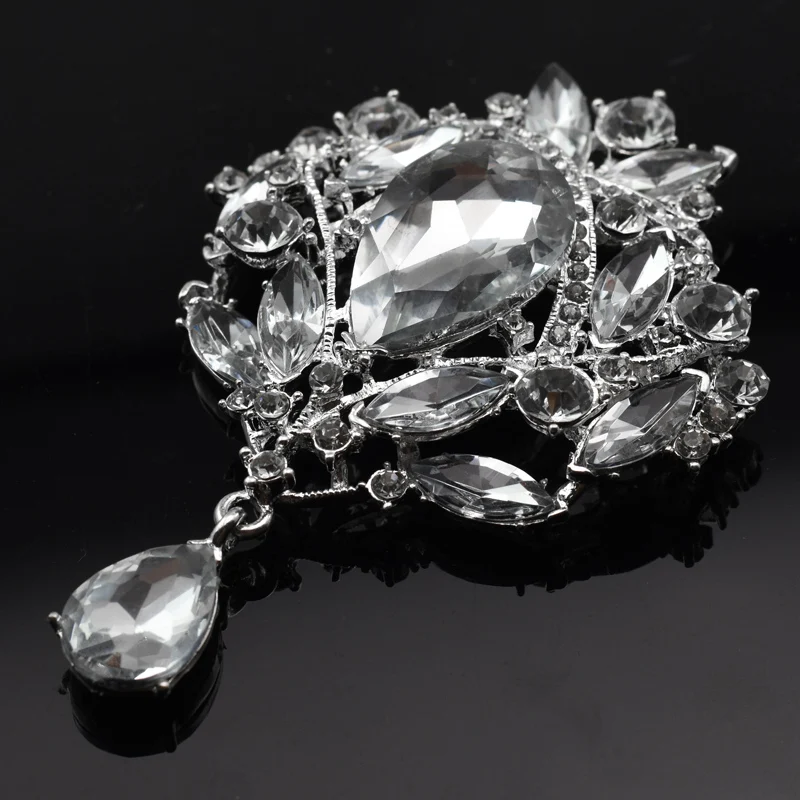 Women Wedding Dress Brooche Jewelry Crystal Rhinestone Brooches Brooch