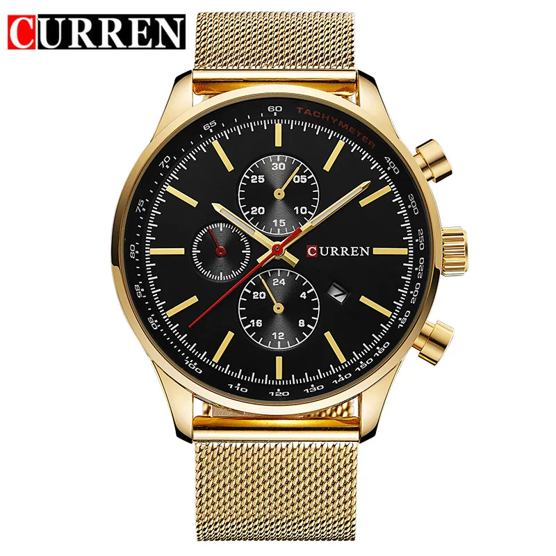 CURREN Мужские часы Relogio Masculino мужские деловые relojes кварцевые 8227 | Наручные