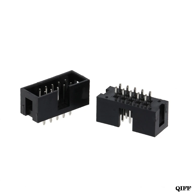 10 шт. DC3 Pin 2x5 двухрядный 2 54 мм Шаг прямой штырь мужской IDC Box коннектор