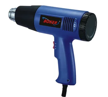 Cheap Smart Control 2000W 220V Plug Industrial Heat Gun Shrink Wrapping Heater Nozzle Thermoregulator LCD Display Electric Hot Air New