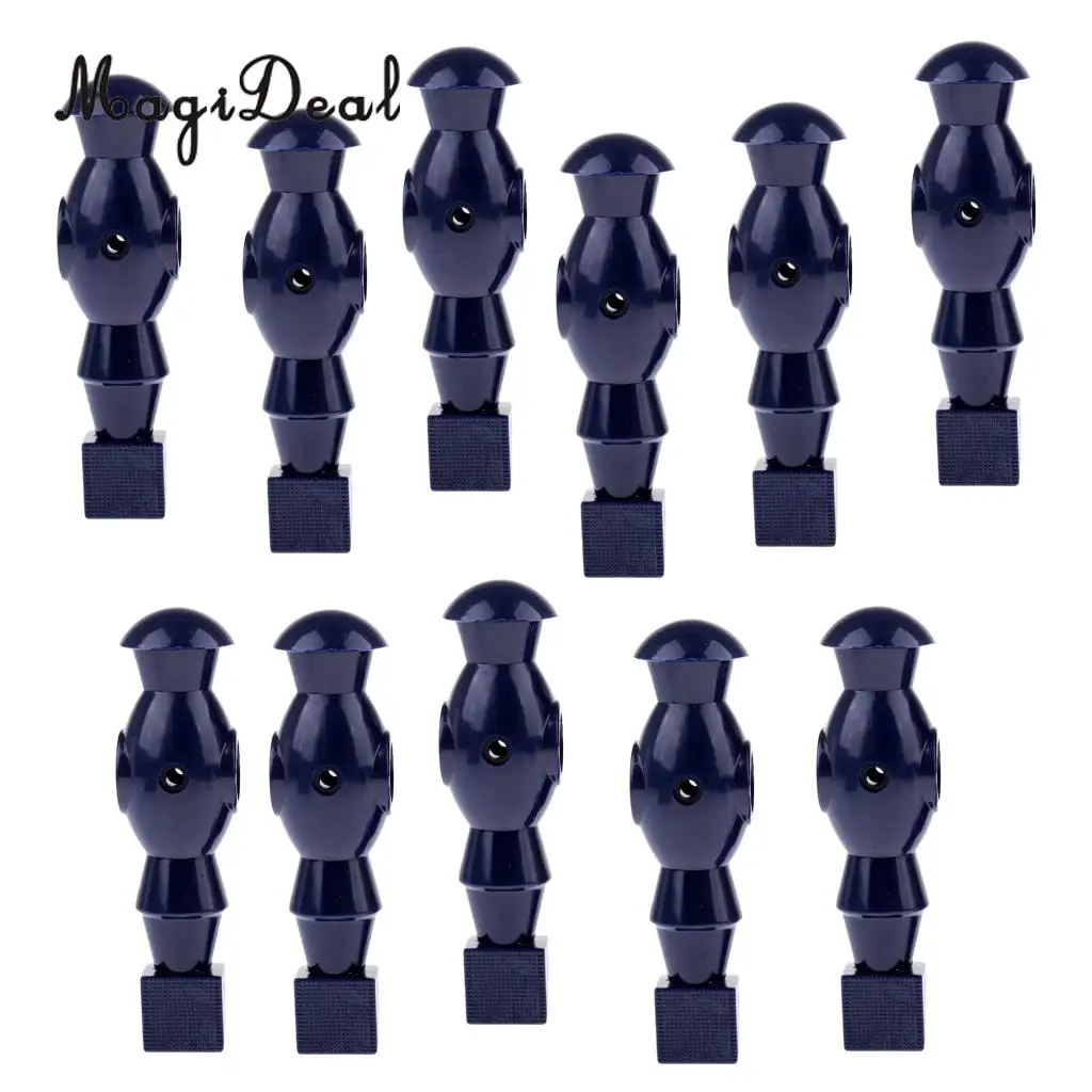 MagiDeal 11 Pieces Table Soccer Player Foosball Table Men Player Foosball Replacement Man Players Parts Red Dark Blue 