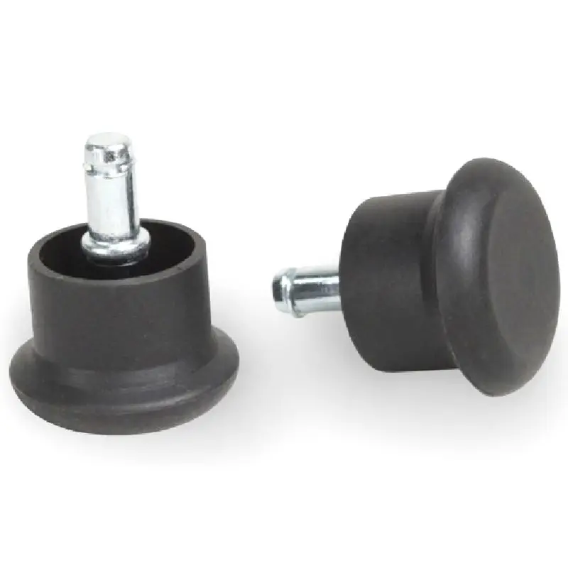 5 x nylon Black Office Chair Glider/Glide/ Castors No wheel mechanism