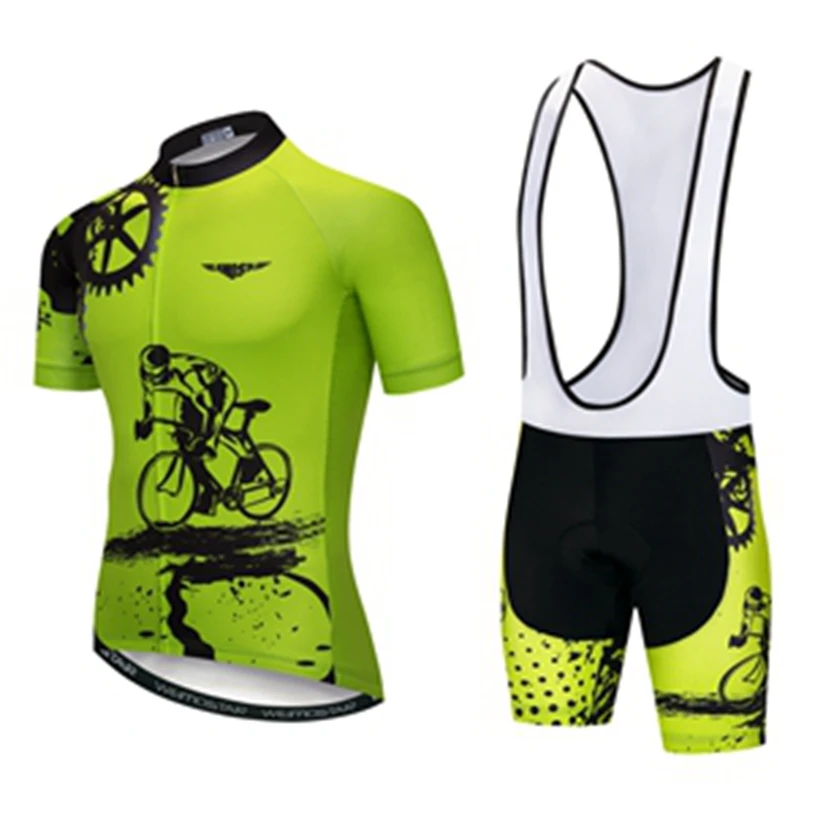 Bicycle Cycling Jersey Set Summer Reflective Mountain Bike Clothing MTB
