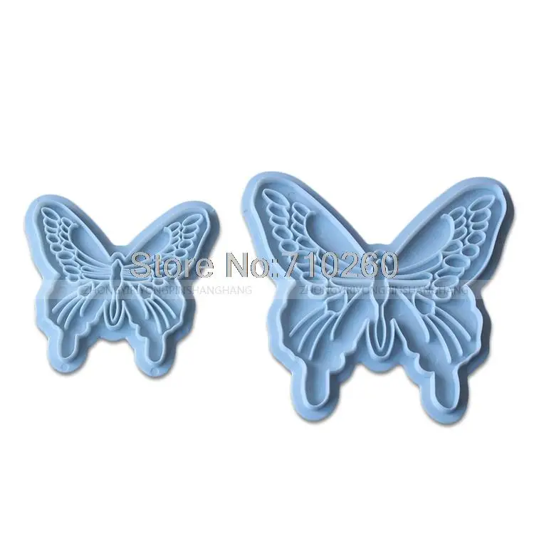 

Free shipping 2pcs/lot More shap butterfly craft Cake Decorating Fondant Icing Plunger Cutters Tools mold 020106