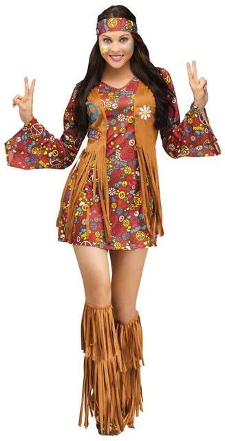 Womens Peace Love Hippie Costume American Native Costumes 70s Retro Party Stagewear Clothes Halloween For Womens Peace Love Hippie Costume American Native Costumes 70s Retro Party Stagewear Clothes Halloween For