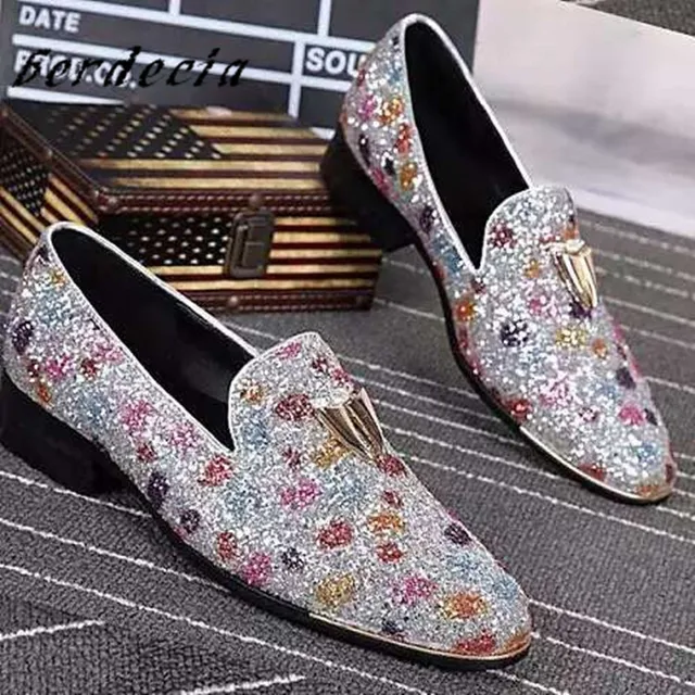 mens rhinestone dress shoes