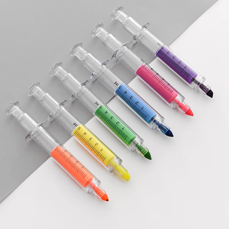 

4Pcs/Lot Novelty Needle Tube Writing Ball Point Syringe Flowing Liquid Black Ink Ballpoint Pen Stationery Office Supplies E2082