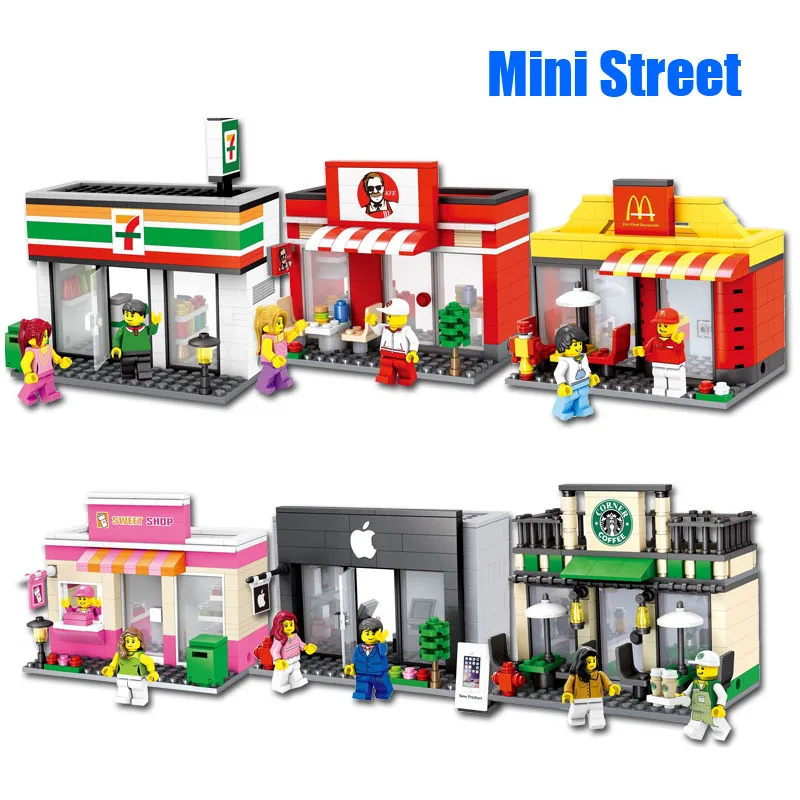 Kitoz City Mini Street Scene Architecture Model Apple
