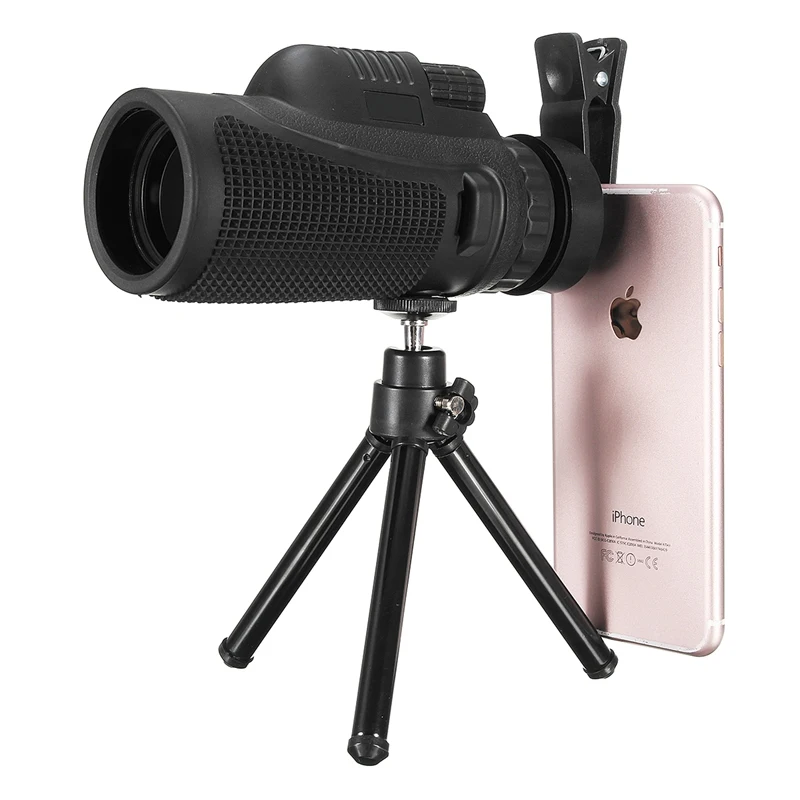 Portable 40X60 Telephoto Telescope Monocular Phone Camera