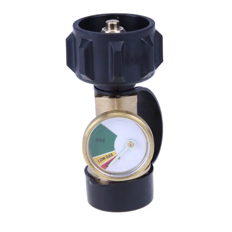 

Universal Gas Pressure Meter Tank Gauge Level Indicator Leak Detector Adapter Propane Tank Gauge Gas Grill BBQ Pressure Meter