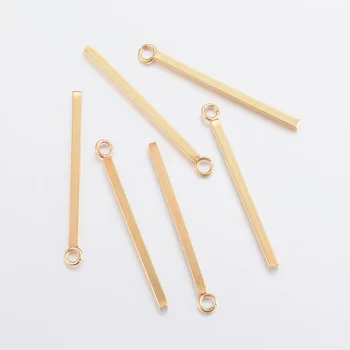

PandaHall 100pc 23/33mm 304 Stainless Steel Metal Jewelry Making Necklace Bracelet DIY Material Long Earrings Charm Pendants Bar