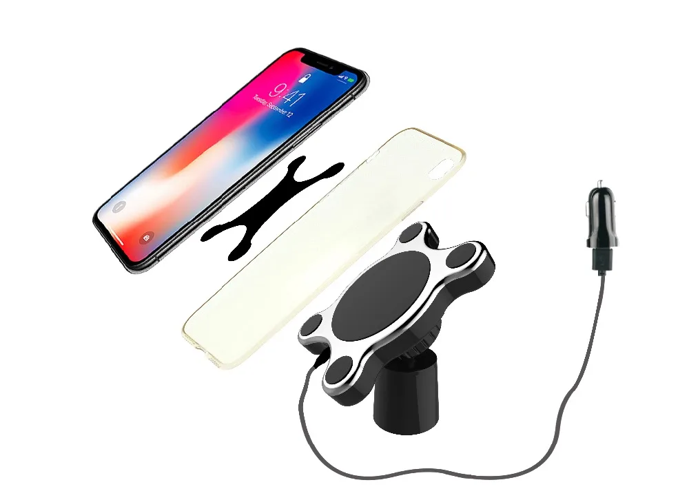 08Magnetic Wireless Charger 10W Fat Charging Car Mount