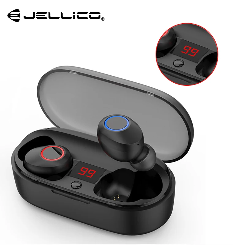 

Fashion Led Display TWS Bluetooth Earphone V5.0 Noise Cancelling IPX4 Mini Wireless Sport Earphones HiFi Stereo Earbuds With Mic