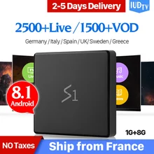 Leadcool S1 Spain Sweden IPTV Box Android 8.1 RK3229 1+8G UK Germany Europe Turkish Portugal Italian IUDTV Code IP TV Receiver  