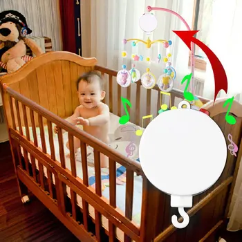 

360 Degree Rotate Bracket Unique Design Baby Crib Mobile Bed Bell Toy Wind-up Music Box Newborn Bell Crib Baby Toys Baby
