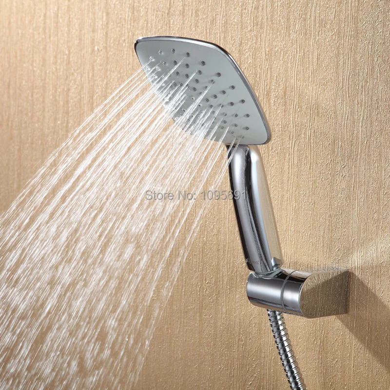 

Large area two functions Handheld ABS shower head with ABS shower holder+1.5m stainless steel shower hose