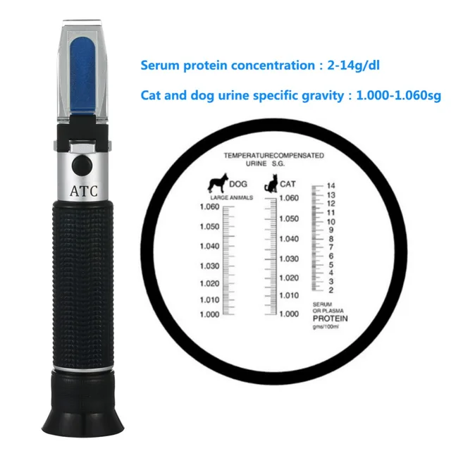 yieryi New Pet Cat Urine Dog Concentration Meter Urine Specific Gravity