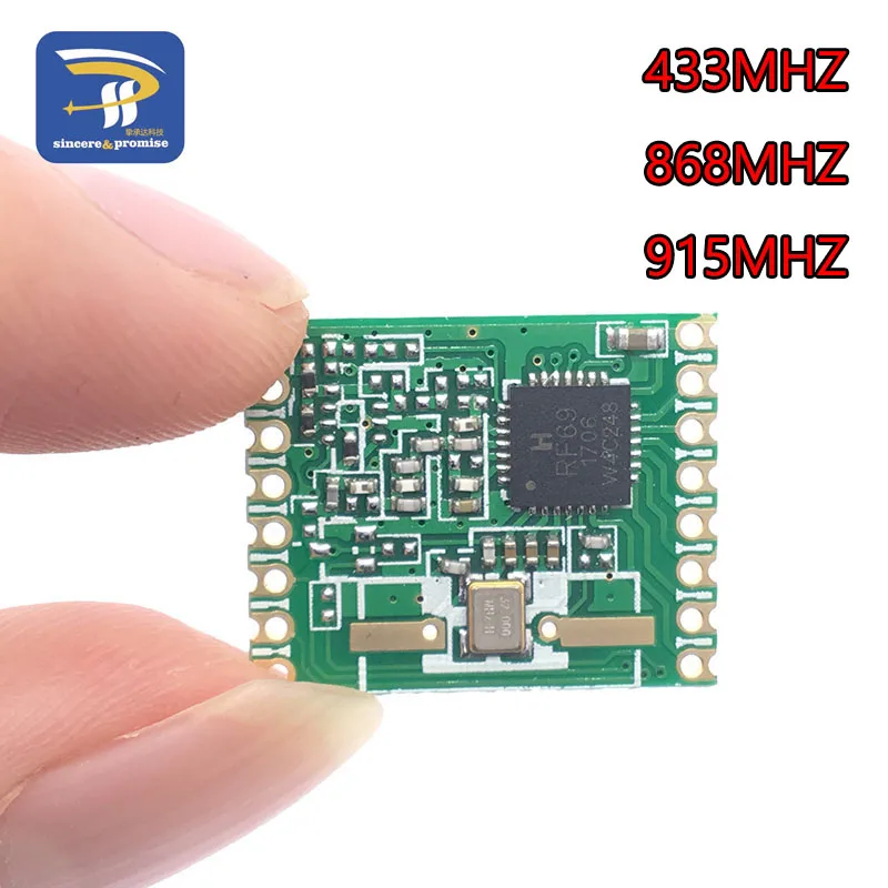 RFM69W RFM69 | 433 мГц 868 915 модуль приемопередатчика частотной манипуляции 13dBm