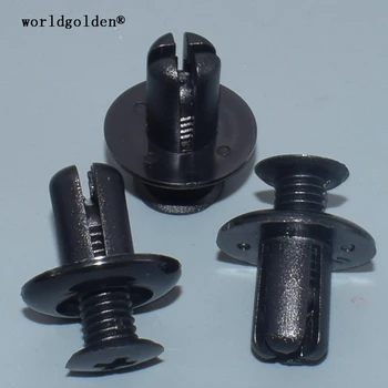 

worldgolden 100pcs plastic fasteners Wiper Cover Retainer for Kia#0G032-50037-A(0G03250037A)