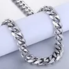 Ensemble de bijoux pour hommes et garçons, chaîne de 11mm, collier en acier inoxydable, bord, lien cubain, cadeau, KS110 ► Photo 3/5