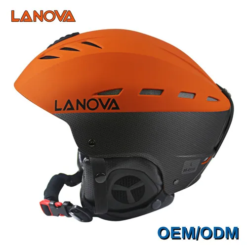Фирменный профессиональный лыжный шлем LANOVA, лыжный шлем для взрослых, шлем для катания на коньках/скейтборде, многоцветные снежные спортивные шлемы - Цвет: Orange