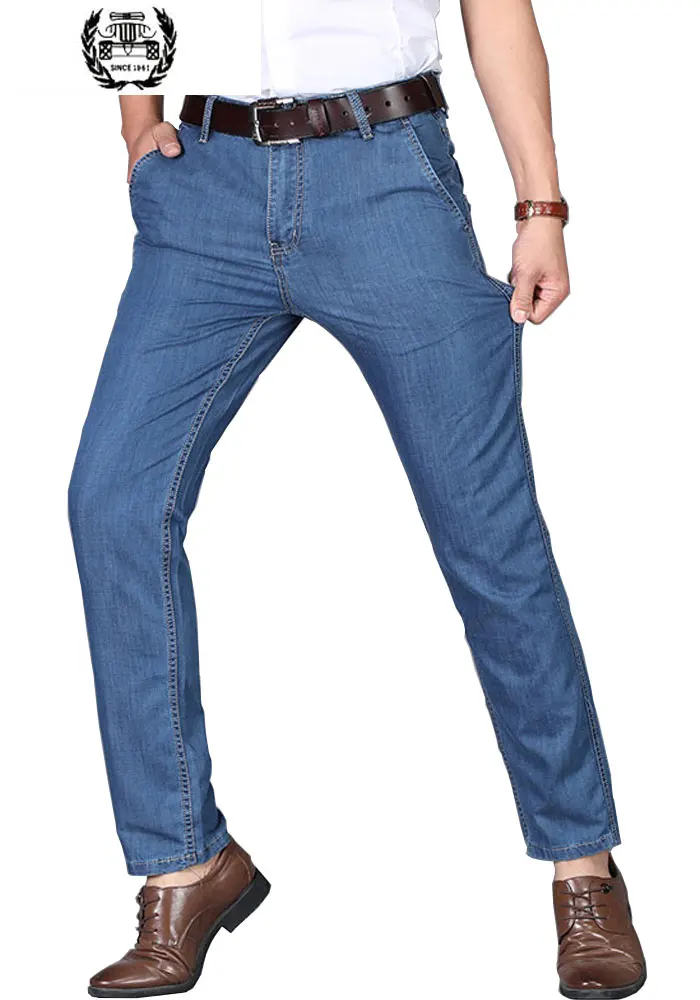 2019 Summer 3042 Military Denim Jeans Breathable Elastic Jeans