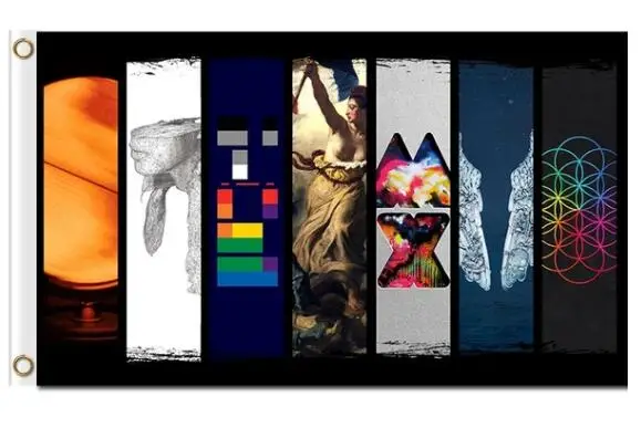 Пользовательский 3'x5' Coldplay флаг с высококачественными флагами музыкальный постер
