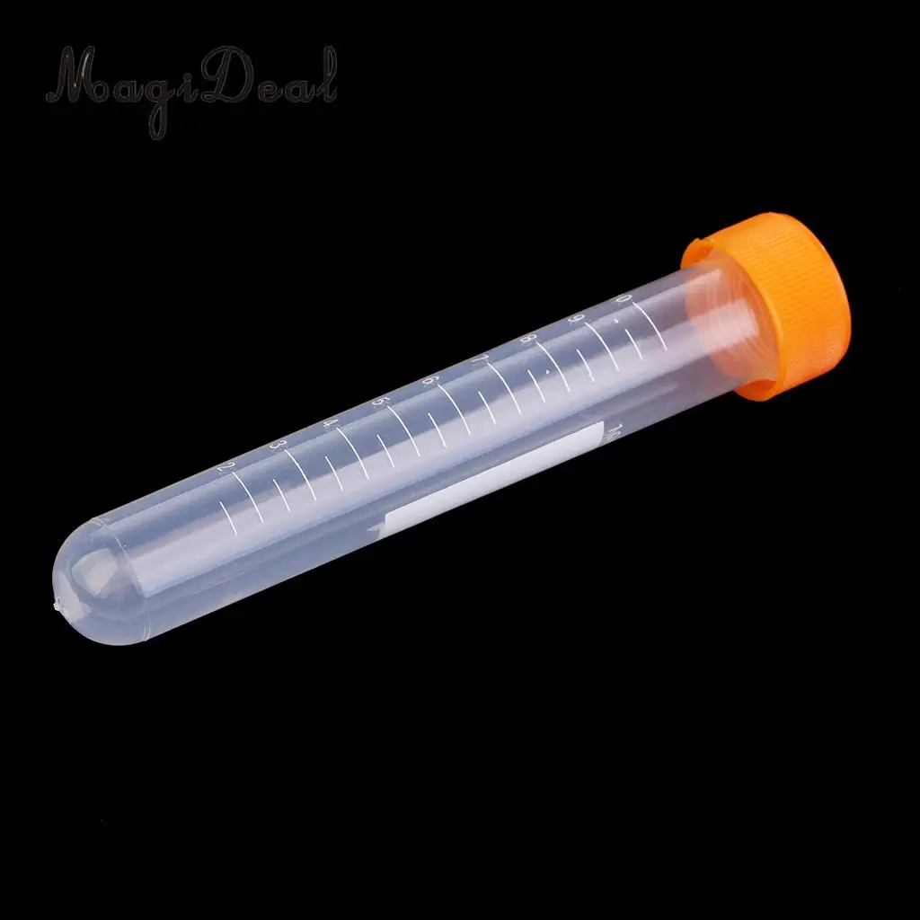 5Pcs Round Clear Knitting Sewing Needles Storage Tubes For Beads Container with Scales
