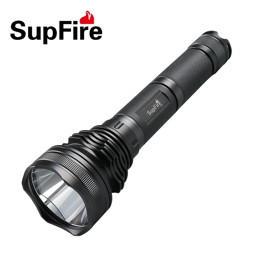 Powerful High Quality 10W LED Flashlight Gun Gray Rechargeable CREE