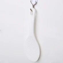 Белый антипригарный совок для риса принадлежности для Еды Кухня PP суповая ложка, столовые приборы Классические Ложки можно повесить