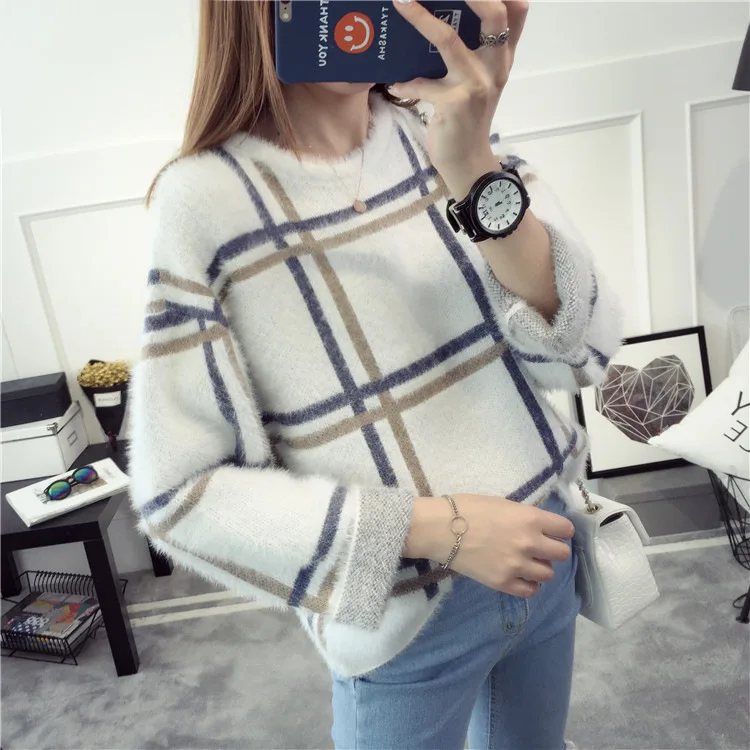 Pаспродажа Зима 2019, женская блузка, новая мода, Осенний женский свитер размера плюс, женский тонкий пуловер, свитер, женский свитер с длинным рукавом