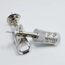 2 шт. h1 светодиодный противотуманный фонарь автомобиля источник света для автомобиля дневные ходовые огни фары Противотуманные фары 7500 K белый AC/DC 12 V