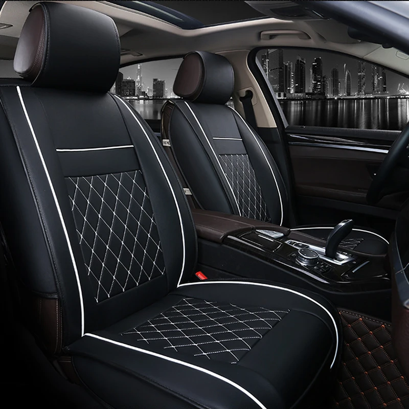 O SHI CAR 1 чехол для переднего сиденья из искусственной кожи полностью объемная 3d подушка для автомобильного сиденья защитный коврик для автомобильного кресла