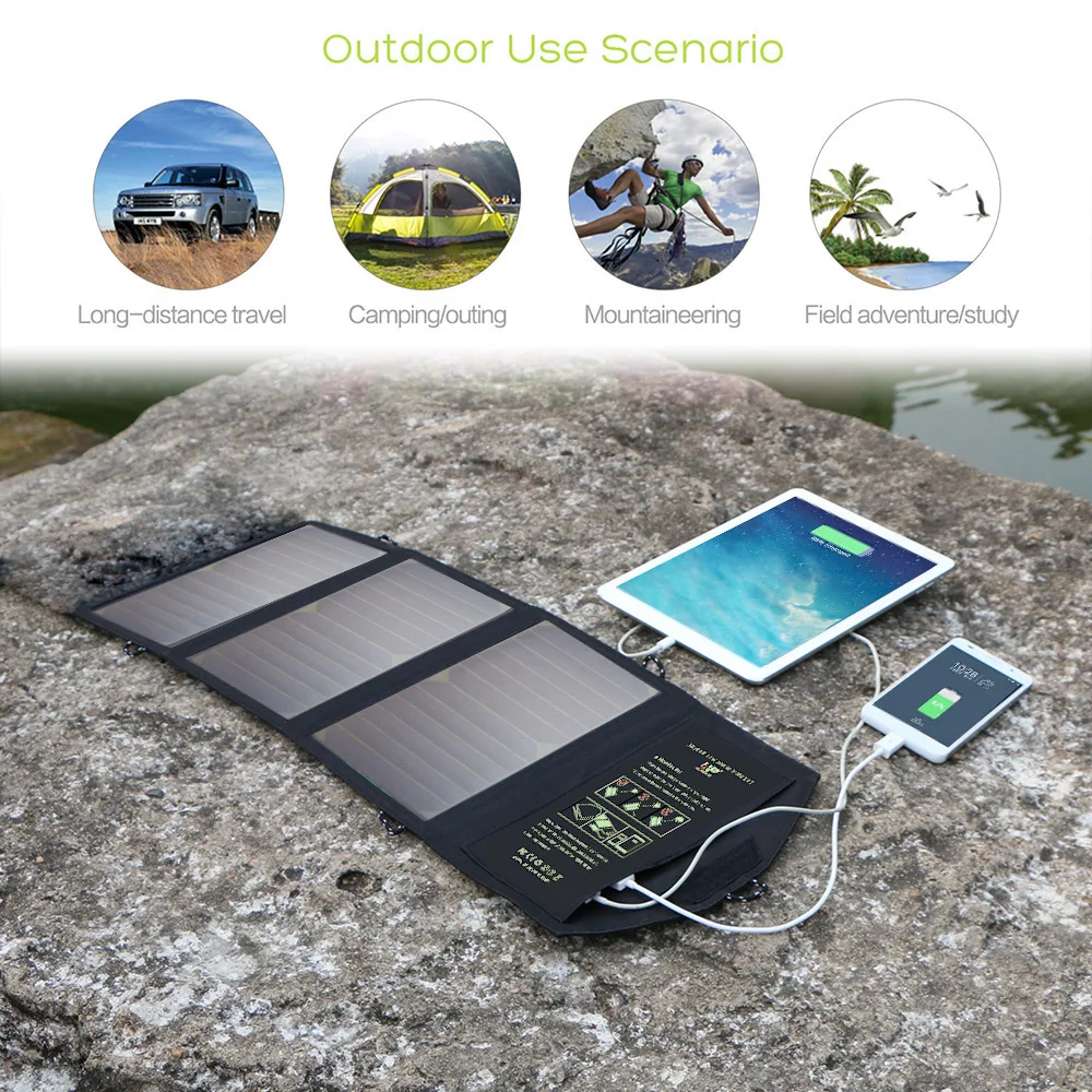 ALLPOWERS Solar Panel Charger Solar Phone Charger for iPhone 6 7 8 X Xr Xs Xs max Huawei Mate20 MIX Samsung Galaxy etc ALLPOWERS Solar Panel Charger Solar Phone Charger for iPhone 6 7 8 X Xr Xs Xs max Huawei Mate20 MIX Samsung Galaxy etc