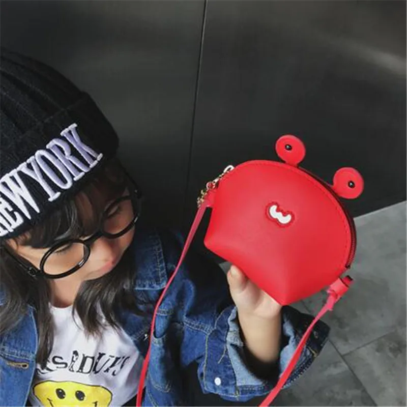 Kawaii Детский кошелек для монет с животными для маленьких девочек, мини сумка конфет с милой лягушкой, Детская милая сумка из искусственной кожи