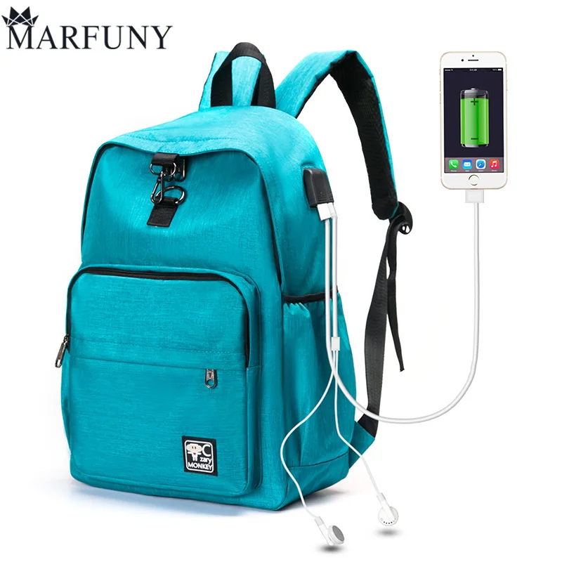 MARFUNY USB Charging Backpack For Women Men Laptop Backpack SchoolBags New Mochila Backpacks For Teenage Girls Travel Backpack