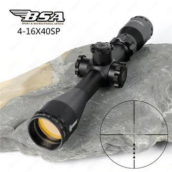 

BSA Contender COMD 4-16X40 SP Hunting Riflescopes Side Parallax Mil dot Reticle Turrets Lock Reset Scope with Metal Lens Cover