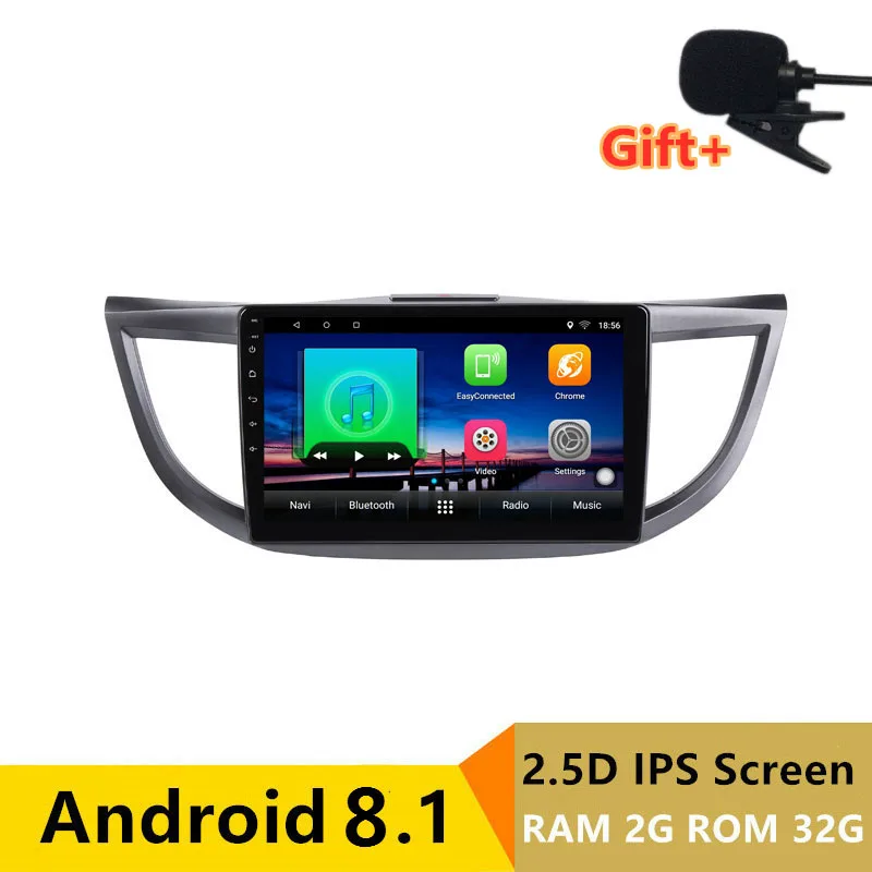 

10" 2+32G 2.5D IPS Android 8.1 Car DVD Multimedia Player GPS For HONDA CRV 2012 2013 2014 2015 2016 car radio stereo navigation