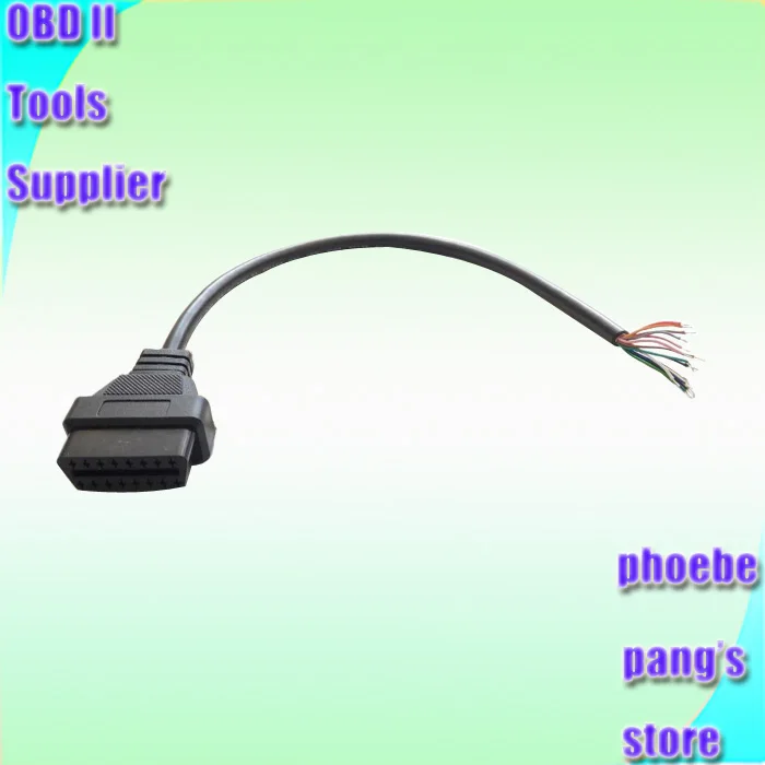 30 Cm 100 Pz Accessori Auto Interface Adapter 16 Pin Obdii Obd Obd2 2 Pin Connettore Femmina Per L'Apertura Di Aprire Il Cablaggio Obd Cavo