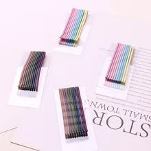 10 шт./компл. Заколки для волос для девочек, заколка для волос, женственные дикий Карамельный цвет слово клип мороженое-желе Цвет челка клип G0405